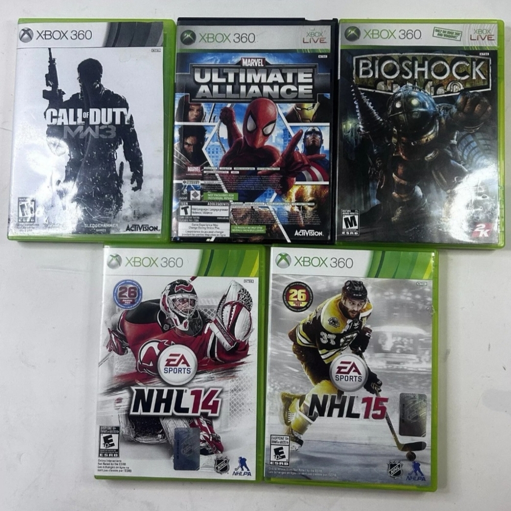 Video Game Bundle - Microsoft Xbox 360 5 Game Lot